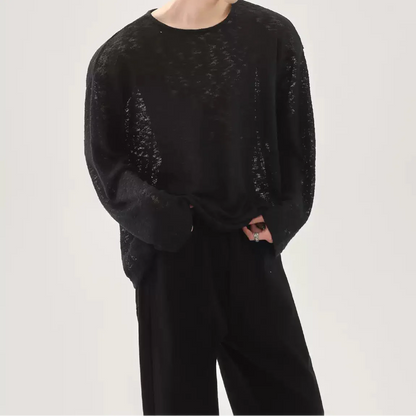 MODEFREAKの【4.11新作】ルーズシルエットシースルーニット mf3286の画像