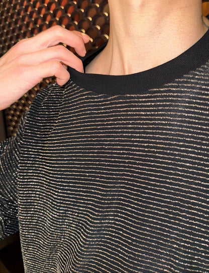 MODEFREAKのシャインボーダールーズTシャツ mf3283の画像